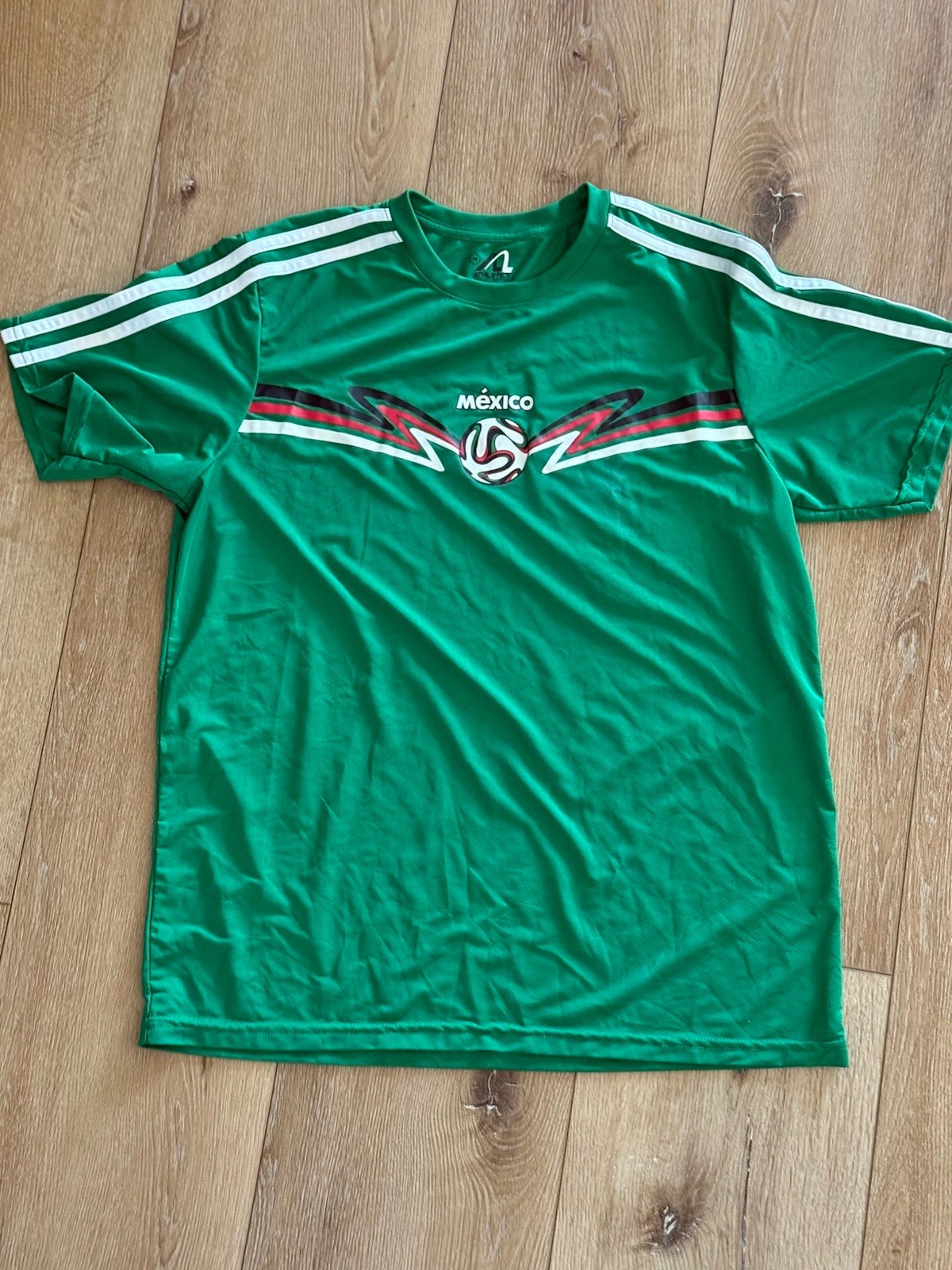 Mexico Team Jersey Home Football Shirt Green Athletics Active Mens Size Medium