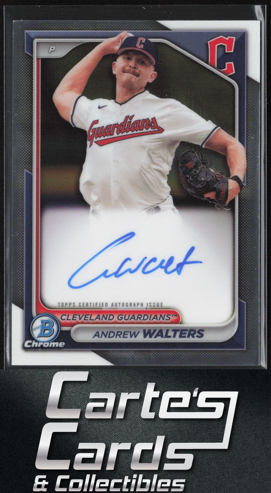 Andrew Walters 2024 Bowman Chrome #CPA-AW Prospect Autographs Guardians
