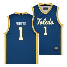 Toledo Men's Basketball Navy Jersey - Javan Simmons