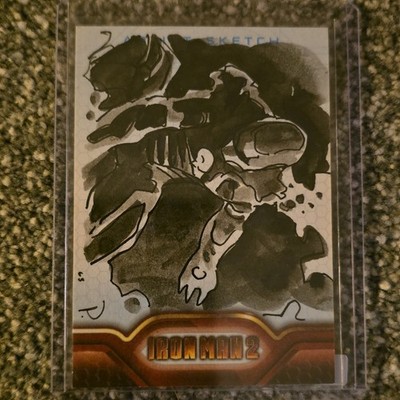 2010 Upper Deck Iron Man 2 Iron Man Sketchkarte 1/1 von Unbekannt