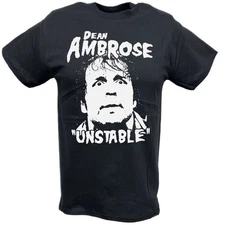 Dean Ambrose The Unstable One Mens Black T-shirt