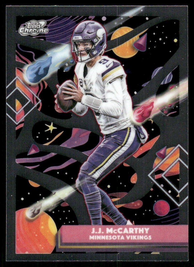 2025 Topps Cosmic Chrome #63 J.J. McCarthy - FB