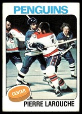 1975-76 Topps Pierre Larouche Rookie Pittsburgh Penguins #305