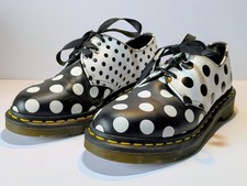 Rare Dr Martens 1461 Polka Dot Oxford Shoes UK 3 EU 36 Black White
