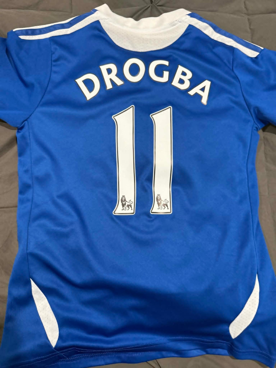 Chelsea Drogba 11 Adidas Climacool Jersey Blue Youth Size 24 | eBay