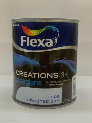 Flexa Lack Seidenglanz 0,75L Blau Hellblau für Holz Metall Innen Außen 3006