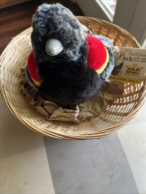 Audubon Wild Republic RED WINGED BLACKBIRD Plush With Tag And Chirp