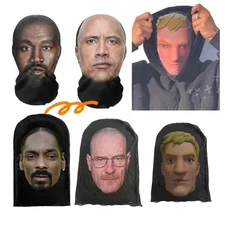 3D Printed Balaclava Mask – Cosplay, Hiphop Fashion, Full Face Elastic Mesh USA