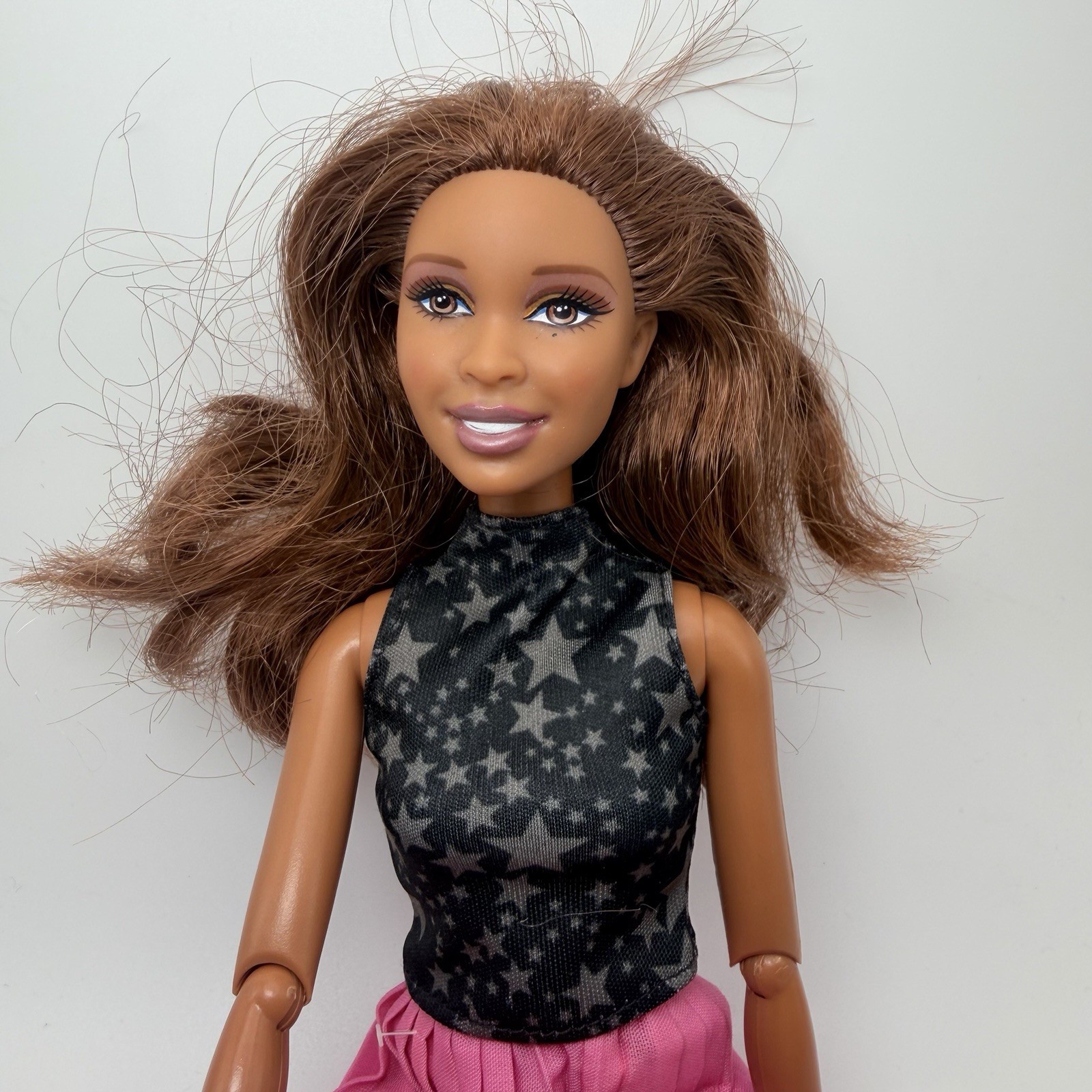 Barbie 2009 Fashionistas Wave 1 Artsy Nikki AA Articulated R9883 Black Doll