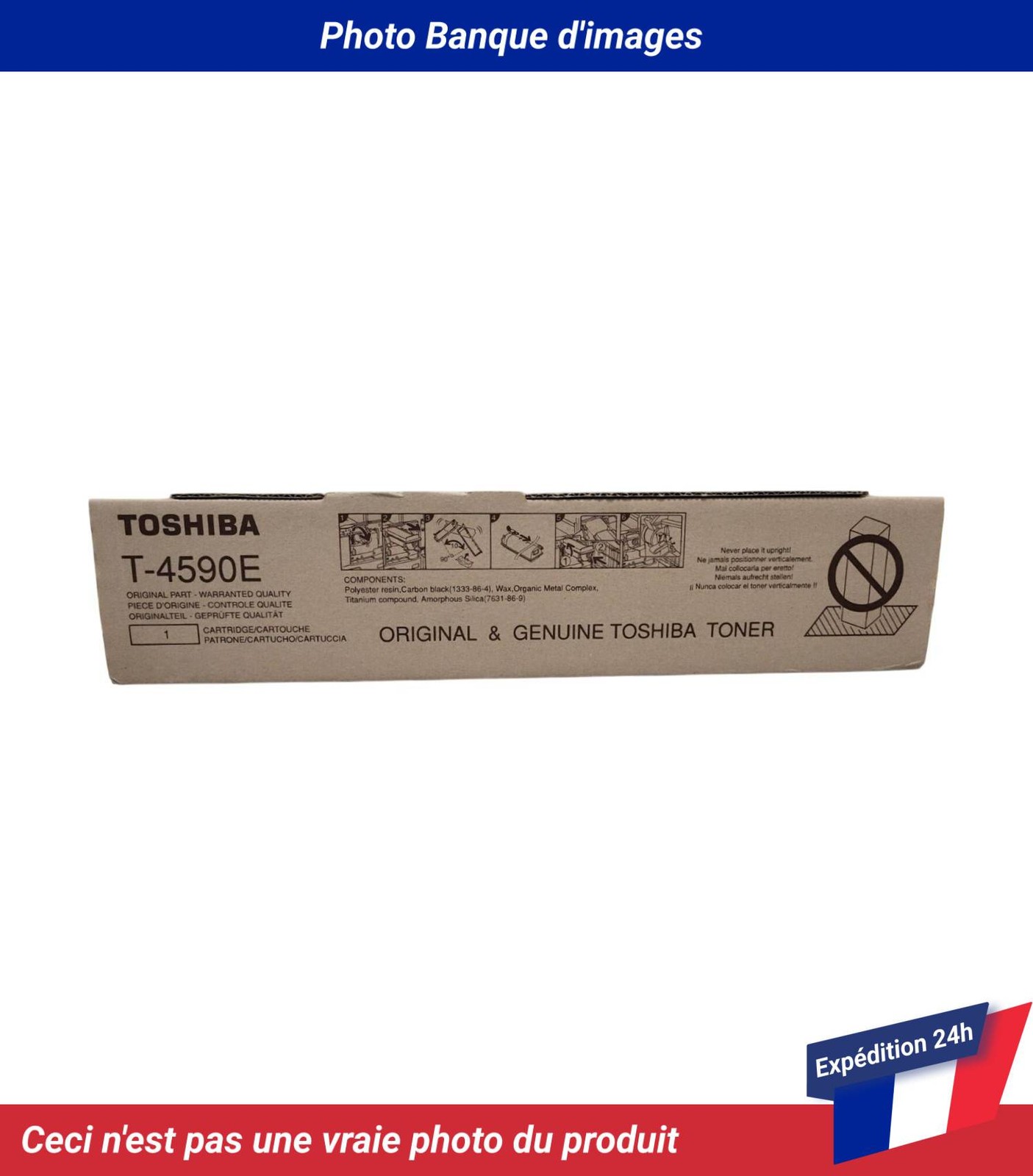Toshiba Noir T4590e - Original - Cartouche De Toner - Pour E-Studio 256Se - Image 2
