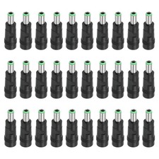 DC 5.5x2.1mm Female Jack to 6.3x3.0mm Male Plug, 30 Pack Barrel Connector
