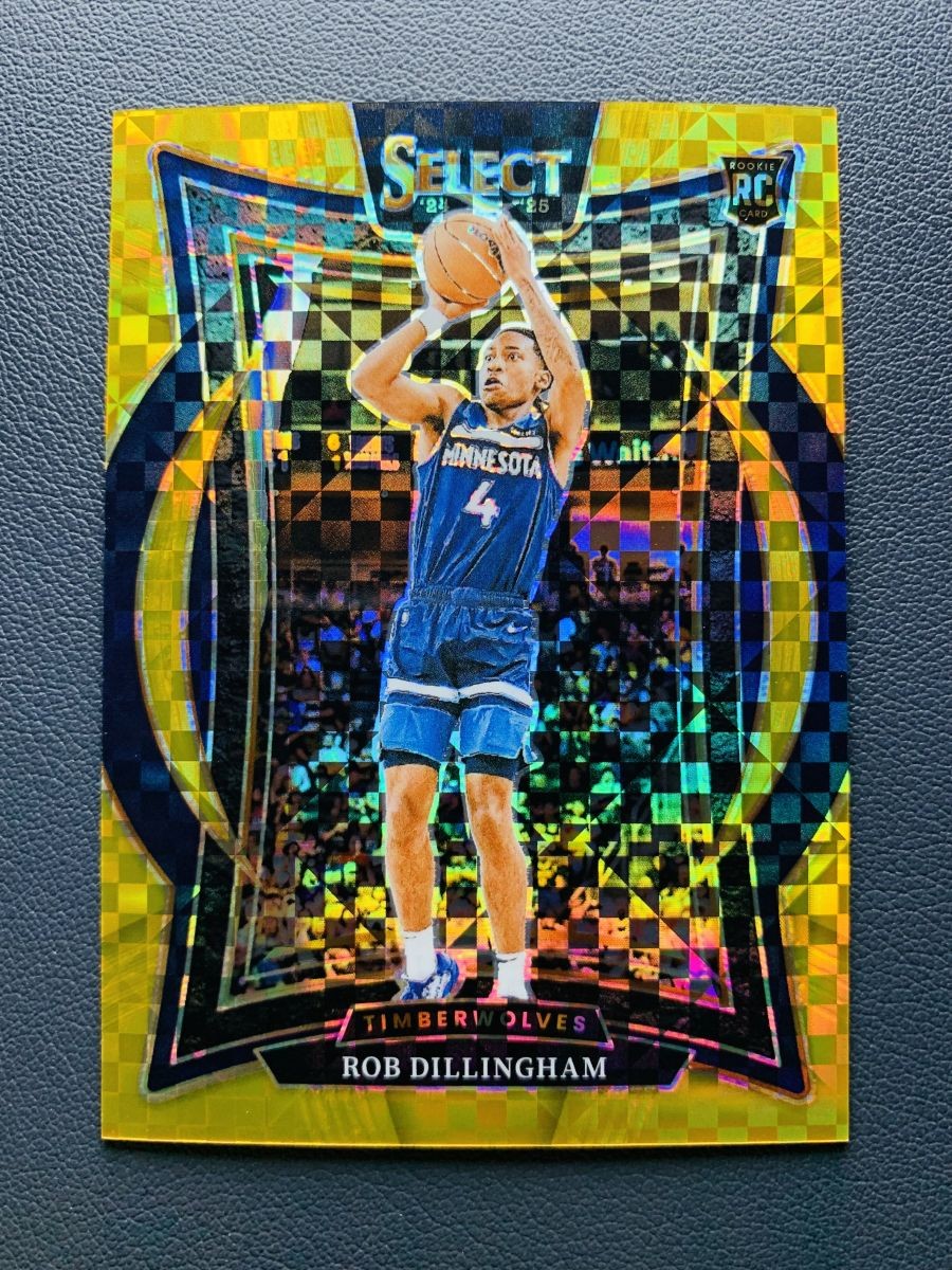 2024-25 Panini Select Rob Dillingham #84 RC Rookie Concourse GOLD Prizm /10 Mint