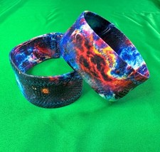 Space Galaxy Print Bicep Bands &ndash; Size Small &ndash; Stretch Spandex Arm Bands