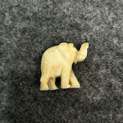 Lot of 5 Mini Carved Stone Elephant Figurines - Good Luck Boho Decor - Picture 5 of 15