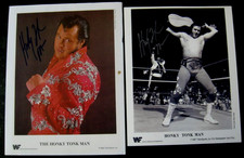 Lot of 2 - WWE/WWF  THE HONKY TONK MAN -  Signed  Photos 1987/ 1988