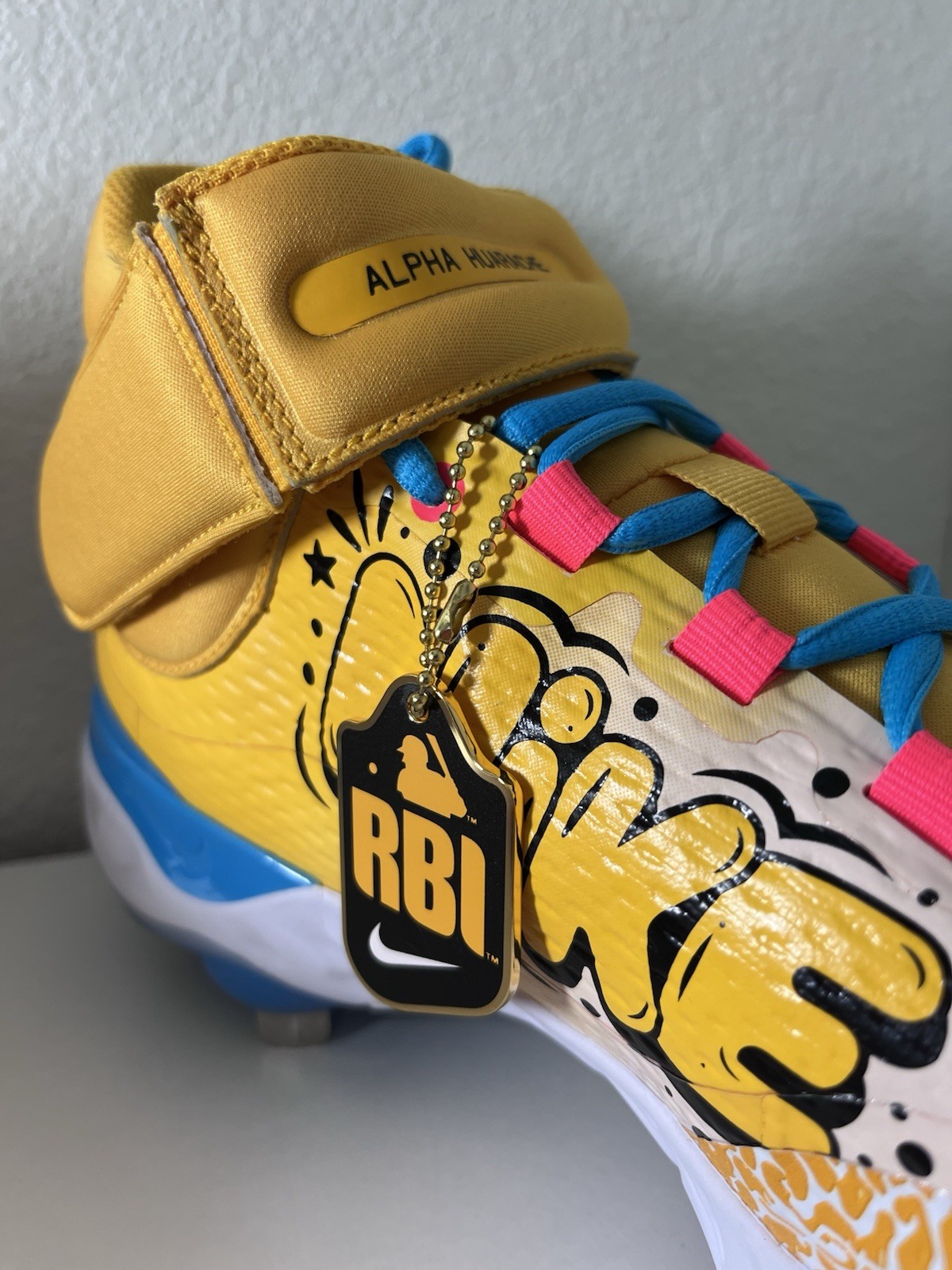 Nike RBI Exclusive Alpha Huarache Elite 3 Baseball Cleats Mens 13.5 FZ7344-700 thumbnail 4