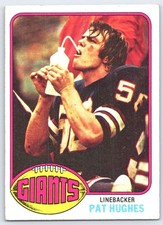 1976 Topps #117 Pat Hughes New York Giants