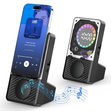 Wireless Induction Speaker, 5 in 1 Bluetooth Speaker with Cell Phone Stand, P...