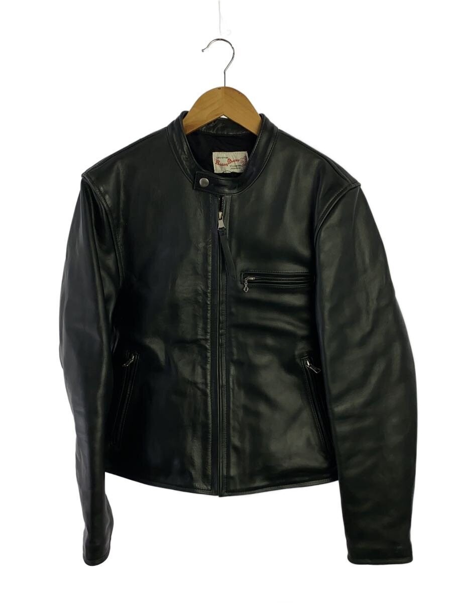 Y 2 Leather Single Rider Jacket/M/Cowhide/Blk/Plain 12001