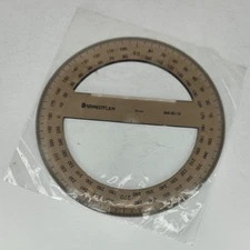 Staedtler 568 80-15 Protractor Math Ruler Drafting Tool New