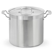 Nutrichef Stainless Steel Cookware Stockpot - 24 Quart, Heavy Duty Induction Pot