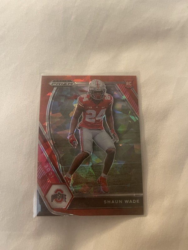 2021 Panini Prizm Draft Picks - Shaun Wade #137 Red Ice Prizm (RC)
