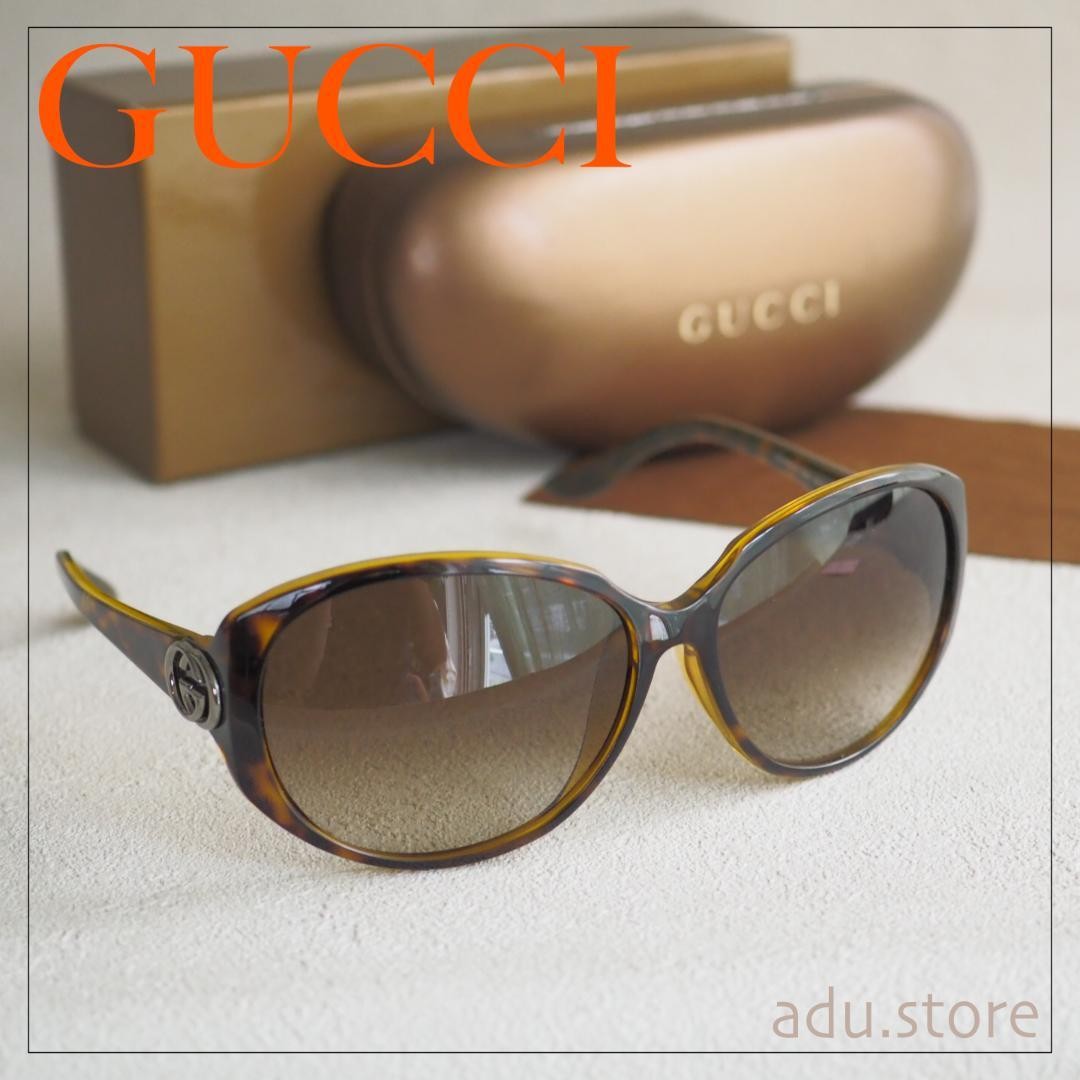 Gucci Tortoiseshell Brown Interlocking G Sunglass… - image 2