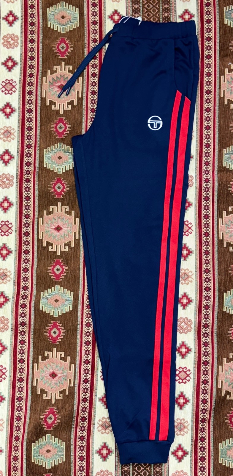 Sergio Tacchini Men's Damarindo Track Joggers Suit Maritime Blue/Adrenaline Rush