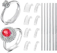 Coopache Ring Sizer Adjuster for Loose Rings, 14 Pack 14 Sizes Ring GuardsSpacer