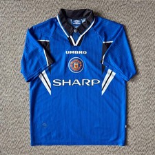 UMBRO M.U. 96/97 3rd Jersey L Collared Vintage Football Shirt