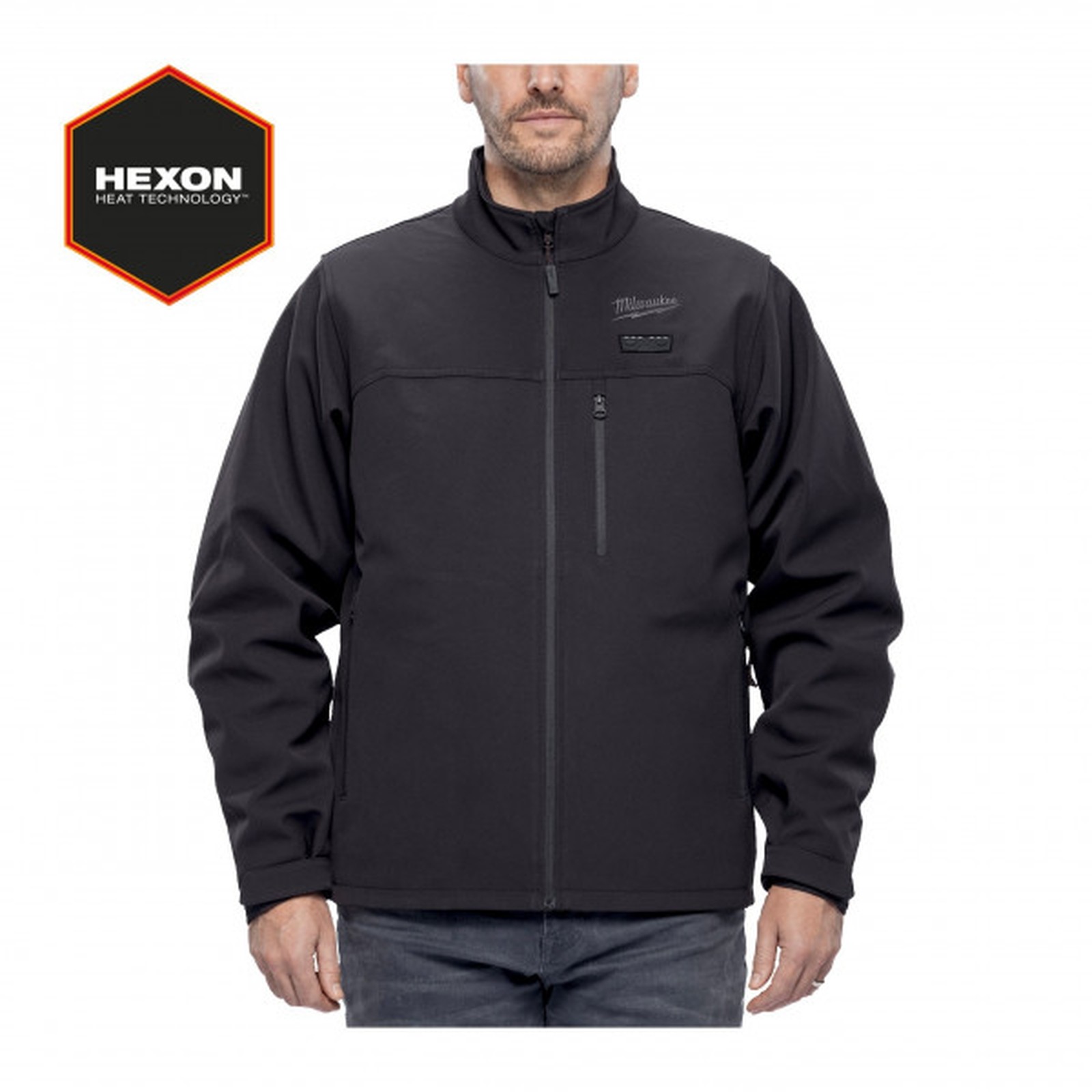 MILWAUKEE M12 Hexon Heated Jacket - Black - Medium - Easy Touch Heat Controller