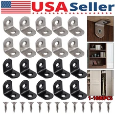 L Bracket Corner Brace Stainless Steel Corner Bracket 90 Degree for Shelves Lot