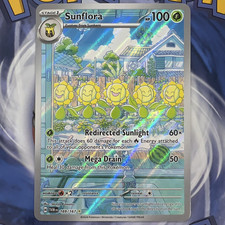 Pokémon TCG Sunflora 169/167 Twilight Masquerade IR Full Art Holo Potential 10