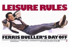 Ferris Bueller's Day Off "Leisure Rules" Movie Poster 36" x 24"