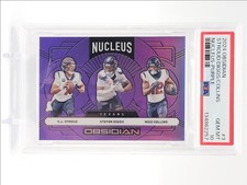 C.J. STROUD DIGGS COLLINS 2024 OBSIDIAN NUCLEUS PURPLE /50 PSA 10 Q6997