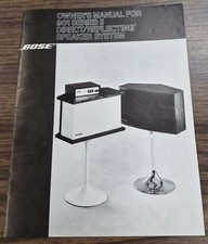 Bose 901 Series II Speaker System Owner's Manual - OEM