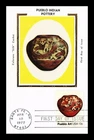 US CARD ZIA PUEBLO INDIAN POTTERY FIRST DAY ISSUE COLORANO SILK CACHET