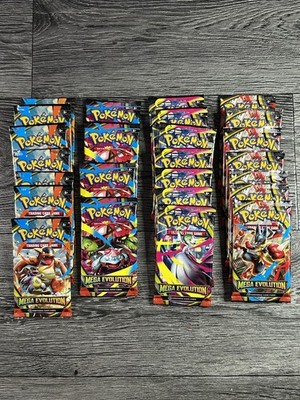 Pokémon Mega Evolution GEÖFFNETE Packs - 25 Packs Bulk - Kyogre Tin inklusive   