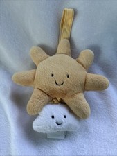 Authentic Baby Jellycat Amuseables Sun  Cloud Musical Pull Plush NEW W/ TAGS