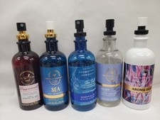 USED 5x BBW Aromatherapy Essential Oil Mist Variety Sea Salt Sleep Aroma Oasis