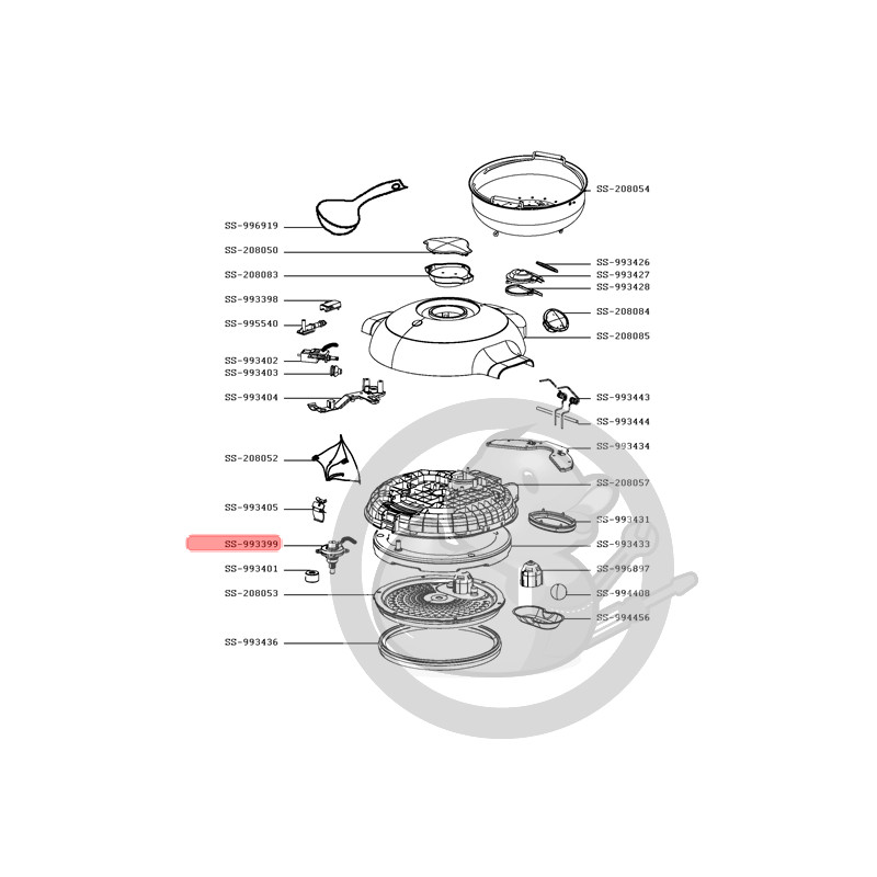 Sonde couvercle cookeo Moulinex SS-993399