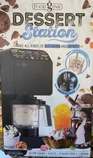 FOOD GENIE: DESSERT STATION - BLACK - 11-In-1 ICE CREAM & FROZEN TREAT MAKER NIB