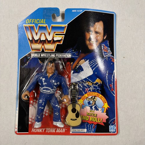 NEW SEALED 1990 WWF Honky Tonk Man Series 2 Hasbro...