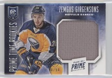 2013-14 Panini Prime Time Rookies 40/50 Zemgus Girgensons #RK-ZG 1t6