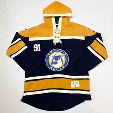 Old Time Hockey St. Louis Blues 91 Tarasenko Hoodie Jersey Lace Sweater Medium