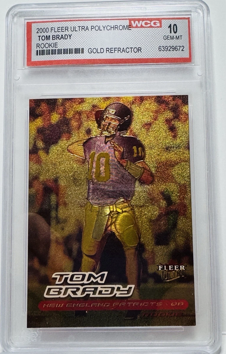 Fleer Tom Brady 10 Graded Football Sports Trading Cards