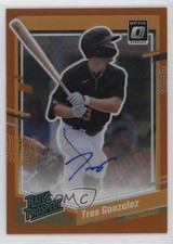 2023 Panini Donruss Orange Prizm 23/25 Tres Gonzalez #RPS-TG Auto c2a