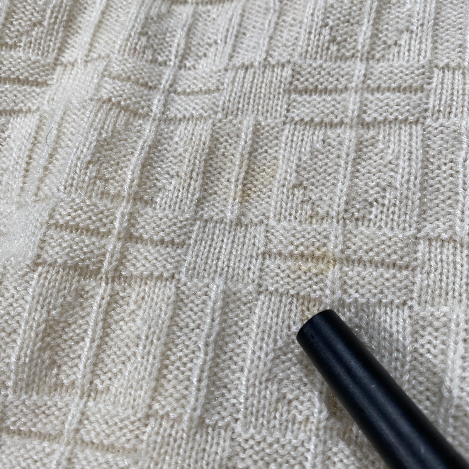 VINTAGE Chemise Lacoste Cardigan Mens Size 6 XL Cream Cable Knit Wool Sweater thumbnail 13