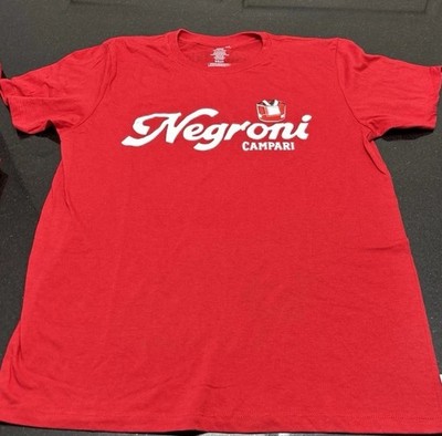 Campari Negroni Negroni Graphic Tee Bartender Cocktail Print Men's Size Medium