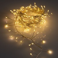 Micro Cluster Lichterkette 240 Led Warmweiß - 240 Cm - BüSchel Leuchtdraht AußEn